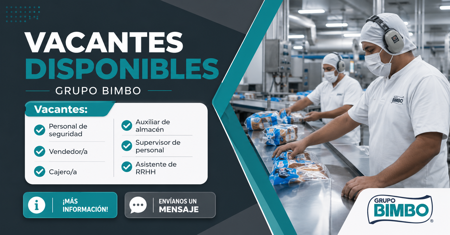 Información laboral sobre Grupo Bimbo en México